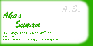 akos suman business card